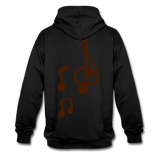 Sudadera con capucha en contraste"note clef" - black/red