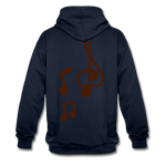 Sudadera con capucha en contraste"note clef" - navy/red