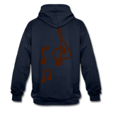 Sudadera con capucha en contraste"note clef" - navy/heather grey