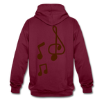 Sudadera con capucha en contraste"note clef" - burgundy/charcoal