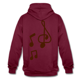 Sudadera con capucha en contraste"note clef" - burgundy/charcoal