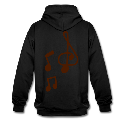 Sudadera con capucha en contraste"note clef" - black/heather grey