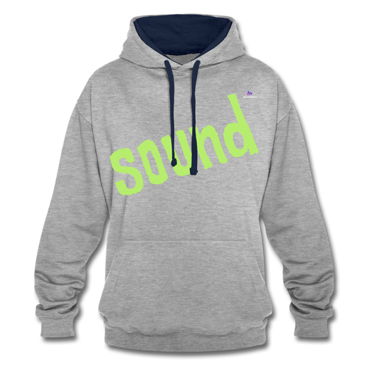 Sudadera con capucha en contraste"note clef" - heather grey/navy