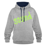 Sudadera con capucha en contraste"note clef" - heather grey/navy