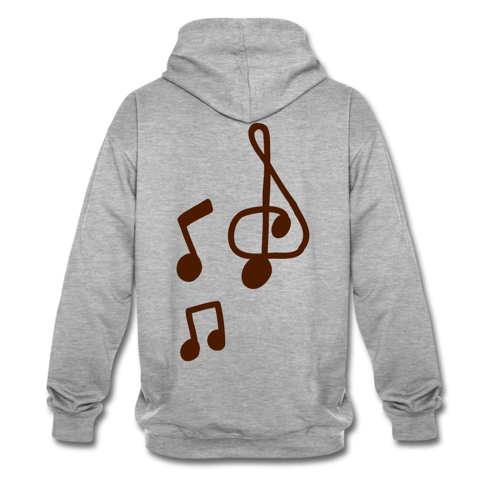 Sudadera con capucha en contraste"note clef" - heather grey/navy