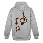 Sudadera con capucha en contraste"note clef" - heather grey/navy