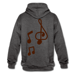 Sudadera con capucha en contraste"note clef" - charcoal/black