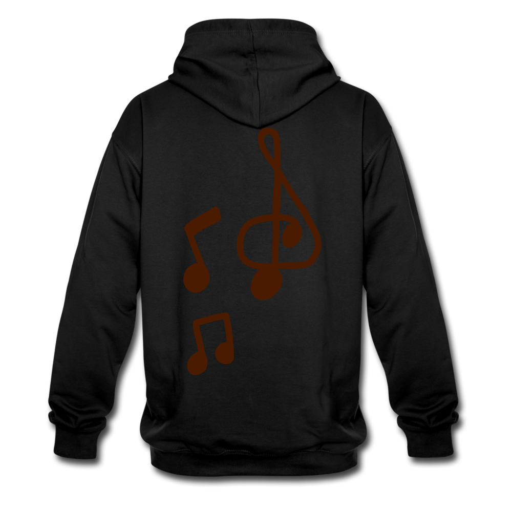 Sudadera con capucha en contraste"note clef" - black/gold