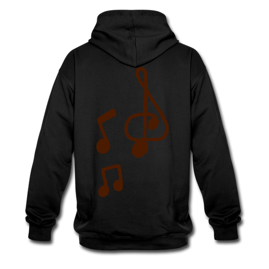Sudadera con capucha en contraste"note clef" - black/gold