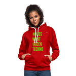 Sudadera con capucha en contraste"mittelfinger" - red/white