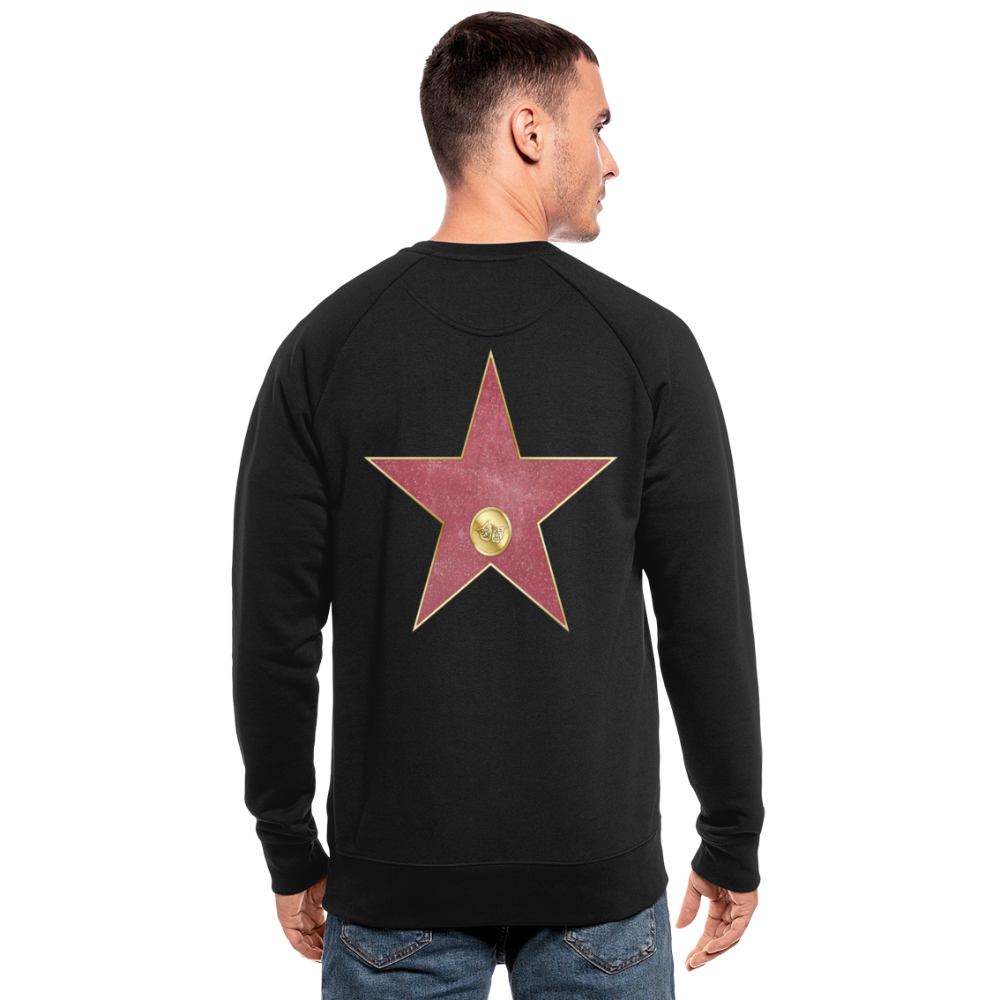 Sudadera ecológica hombre de Stanley & Stella"walk of fame star" - black