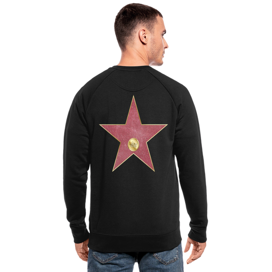 Sudadera ecológica hombre de Stanley & Stella"walk of fame star" - black