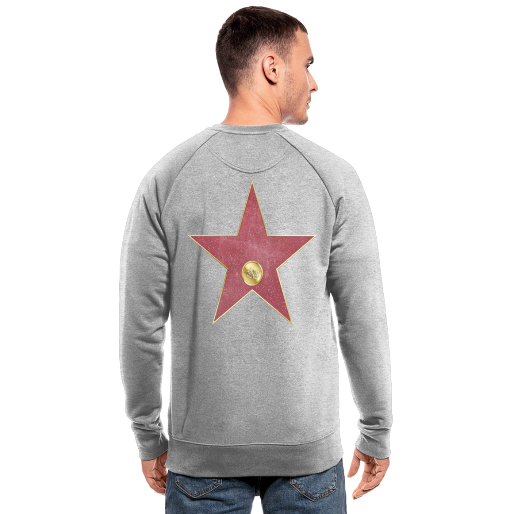 Sudadera ecológica hombre de Stanley & Stella"walk of fame star" - heather grey