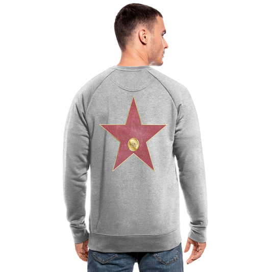 Sudadera ecológica hombre de Stanley & Stella"walk of fame star" - heather grey