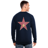 Sudadera ecológica hombre de Stanley & Stella"walk of fame star" - navy