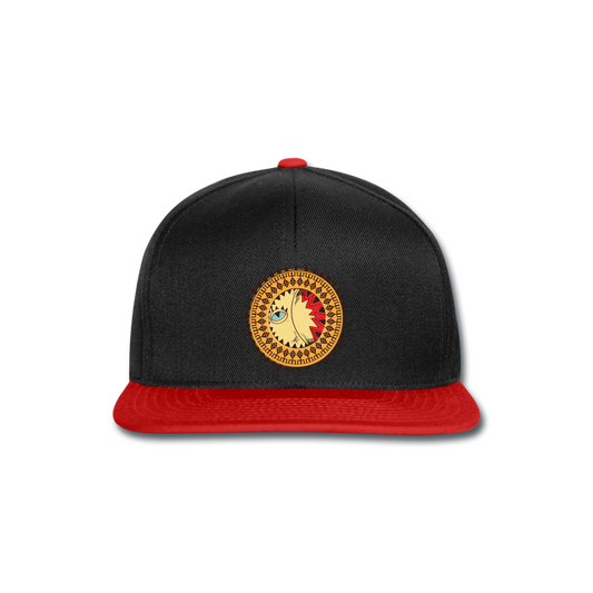 Gorra Snapback"Native American Symbol" - black/red