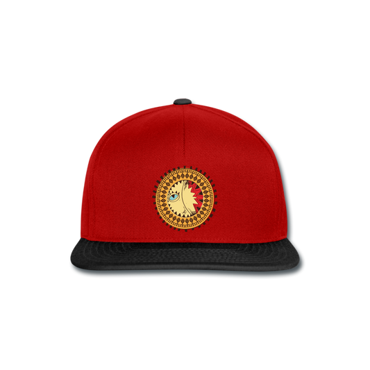Gorra Snapback"Native American Symbol" - red/black