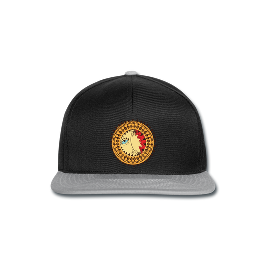 Gorra Snapback"Native American Symbol" - black/grey