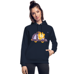 Sudadera con capucha ecológica unisex de Stanley & Stella"Lion with feathers" - navy