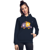 Sudadera con capucha ecológica unisex de Stanley & Stella"Lion with feathers" - navy