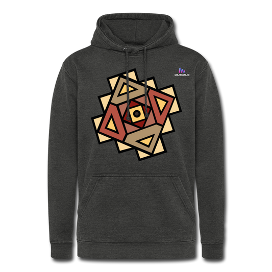 Nuestra sudadera con capucha vintage"Native American Symbol" - washed black