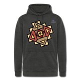 Nuestra sudadera con capucha vintage"Native American Symbol" - washed black