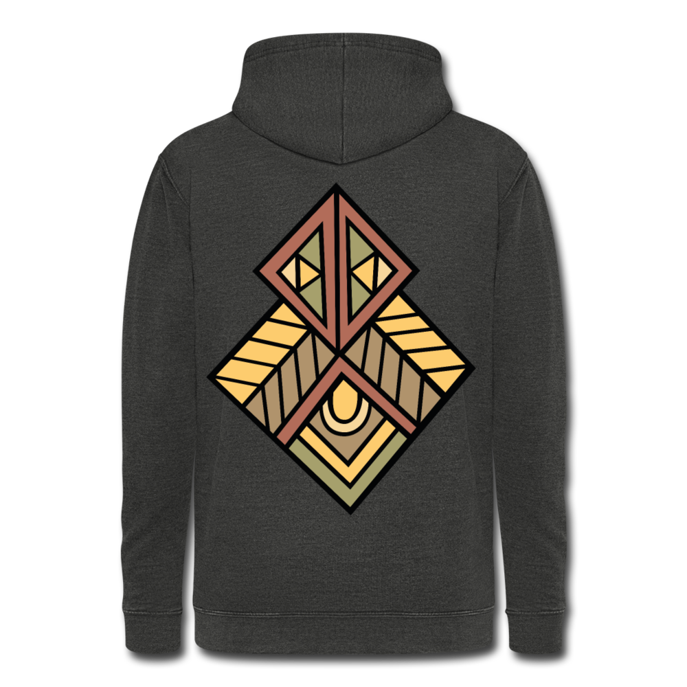 Nuestra sudadera con capucha vintage"Native American Symbol" - washed black