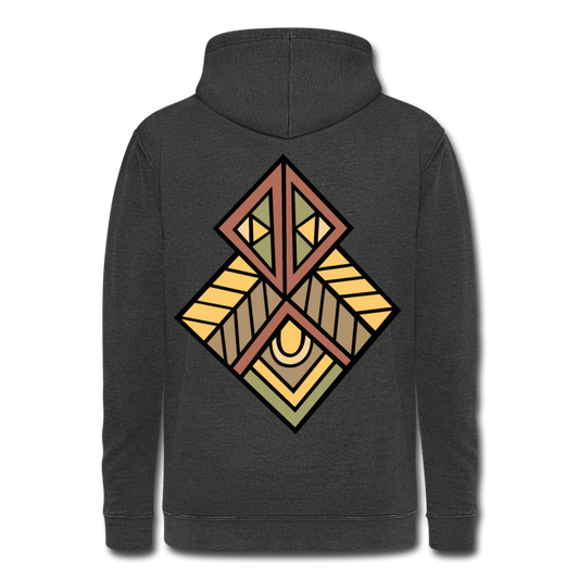Nuestra sudadera con capucha vintage"Native American Symbol" - washed black