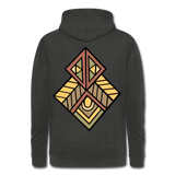 Nuestra sudadera con capucha vintage"Native American Symbol" - washed black