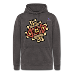 Nuestra sudadera con capucha vintage"Native American Symbol" - washed charcoal