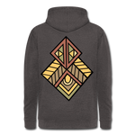 Nuestra sudadera con capucha vintage"Native American Symbol" - washed charcoal