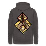 Nuestra sudadera con capucha vintage"Native American Symbol" - washed charcoal