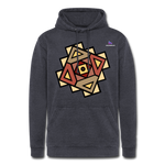 Nuestra sudadera con capucha vintage"Native American Symbol" - washed navy