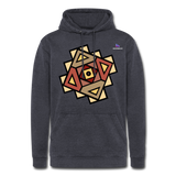 Nuestra sudadera con capucha vintage"Native American Symbol" - washed navy