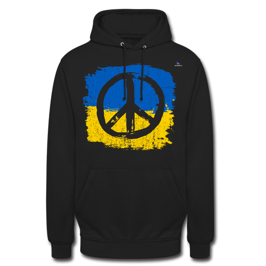 Sudadera con capucha unisex"Peace not war" - black