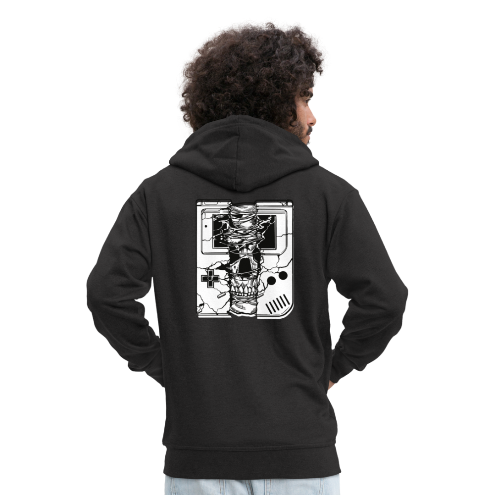 Chaqueta con capucha premium"handheld skull" - black