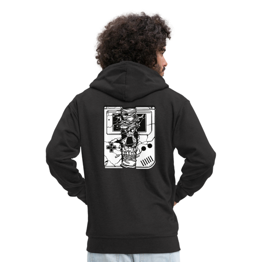 Chaqueta con capucha premium"handheld skull" - black