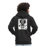 Chaqueta con capucha premium"handheld skull" - black