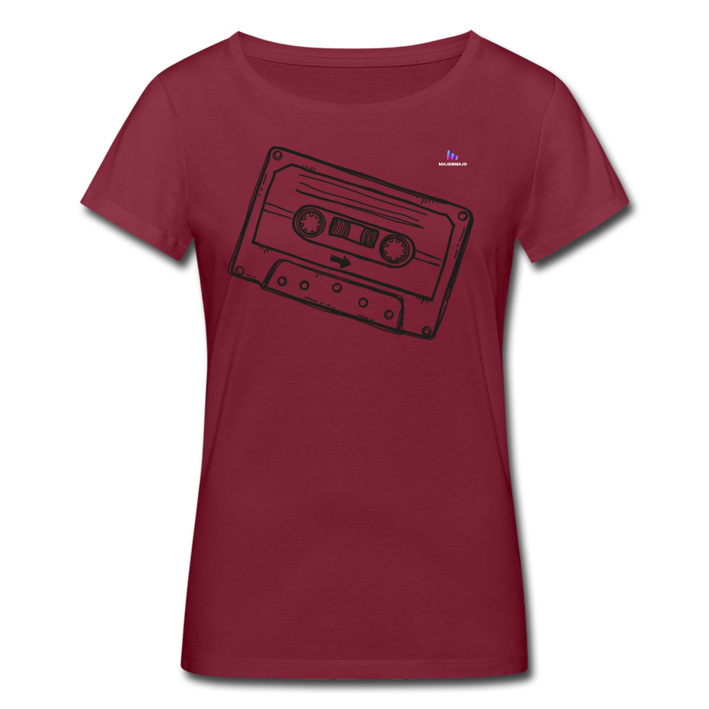 Camiseta ecológica de Stanley & Stella"tape" - burgundy