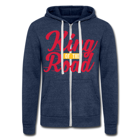 Chaqueta con capucha Tri-Blend unisex de Bella + Canvas"Truck"" - heather navy