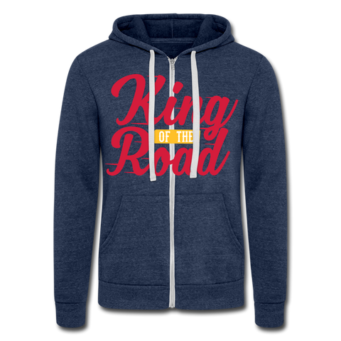 Chaqueta con capucha Tri-Blend unisex de Bella + Canvas"Truck"" - heather navy