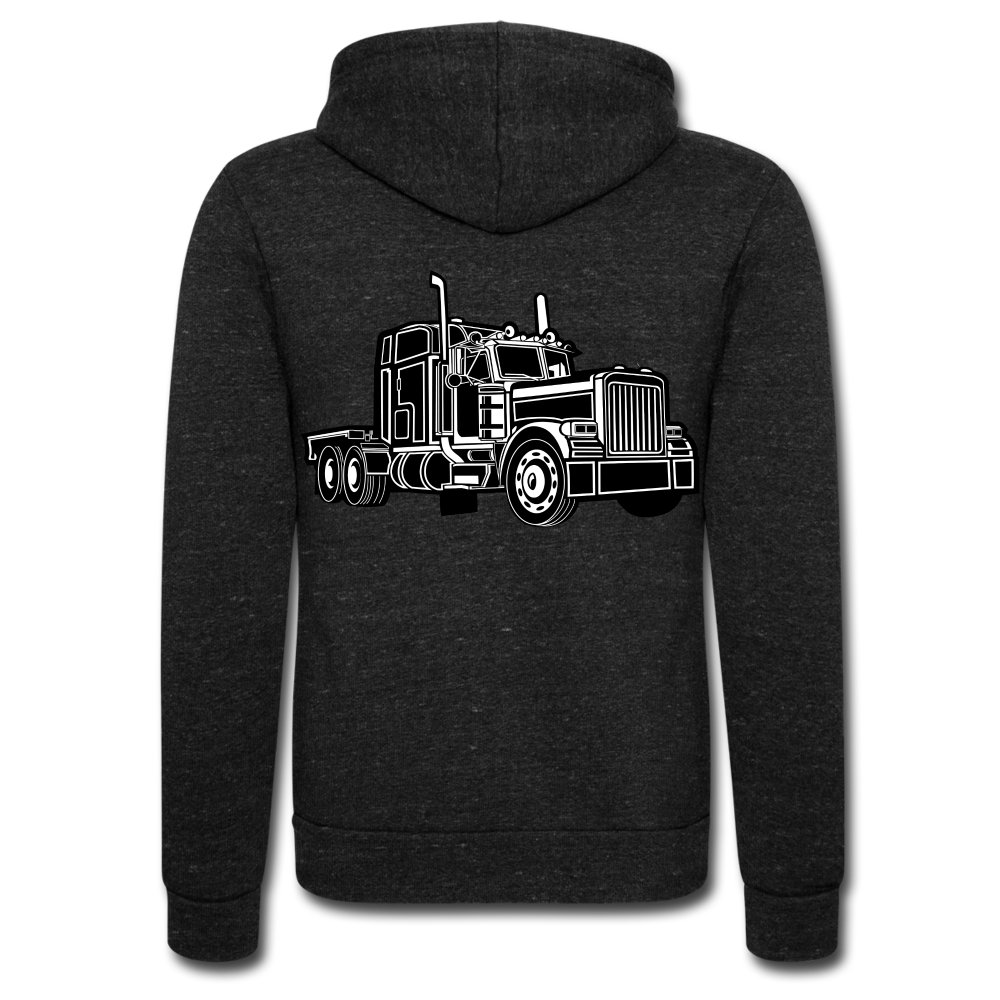Chaqueta con capucha Tri-Blend unisex de Bella + Canvas"Truck"" - charcoal grey