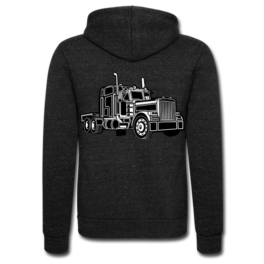 Chaqueta con capucha Tri-Blend unisex de Bella + Canvas"Truck"" - charcoal grey