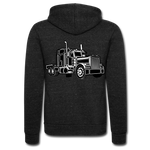 Chaqueta con capucha Tri-Blend unisex de Bella + Canvas"Truck"" - charcoal grey