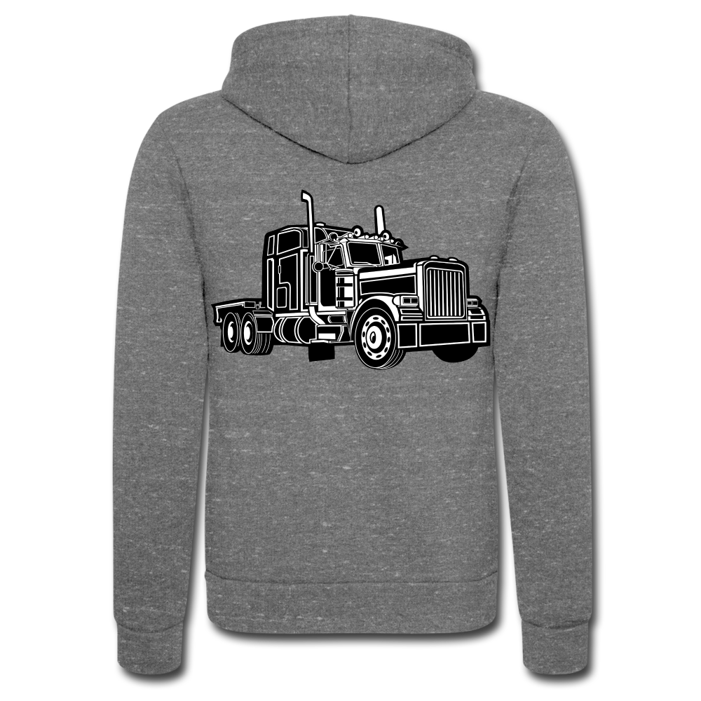 Chaqueta con capucha Tri-Blend unisex de Bella + Canvas"Truck"" - grey tri-blend