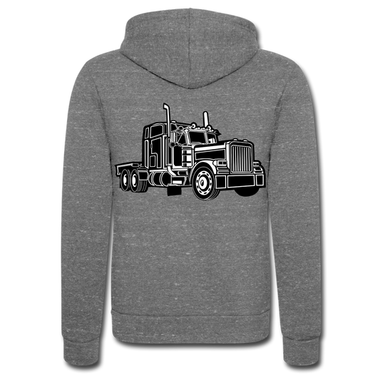 Chaqueta con capucha Tri-Blend unisex de Bella + Canvas"Truck"" - grey tri-blend