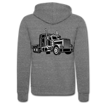 Chaqueta con capucha Tri-Blend unisex de Bella + Canvas"Truck"" - grey tri-blend