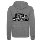 Chaqueta con capucha Tri-Blend unisex de Bella + Canvas"Truck"" - grey tri-blend