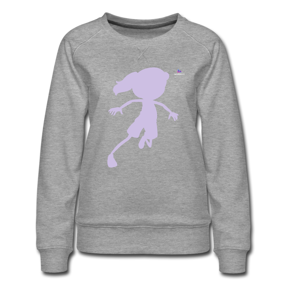 Sudadera premium"long jump" - heather grey