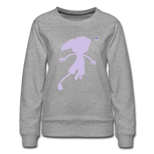 Sudadera premium"long jump" - heather grey